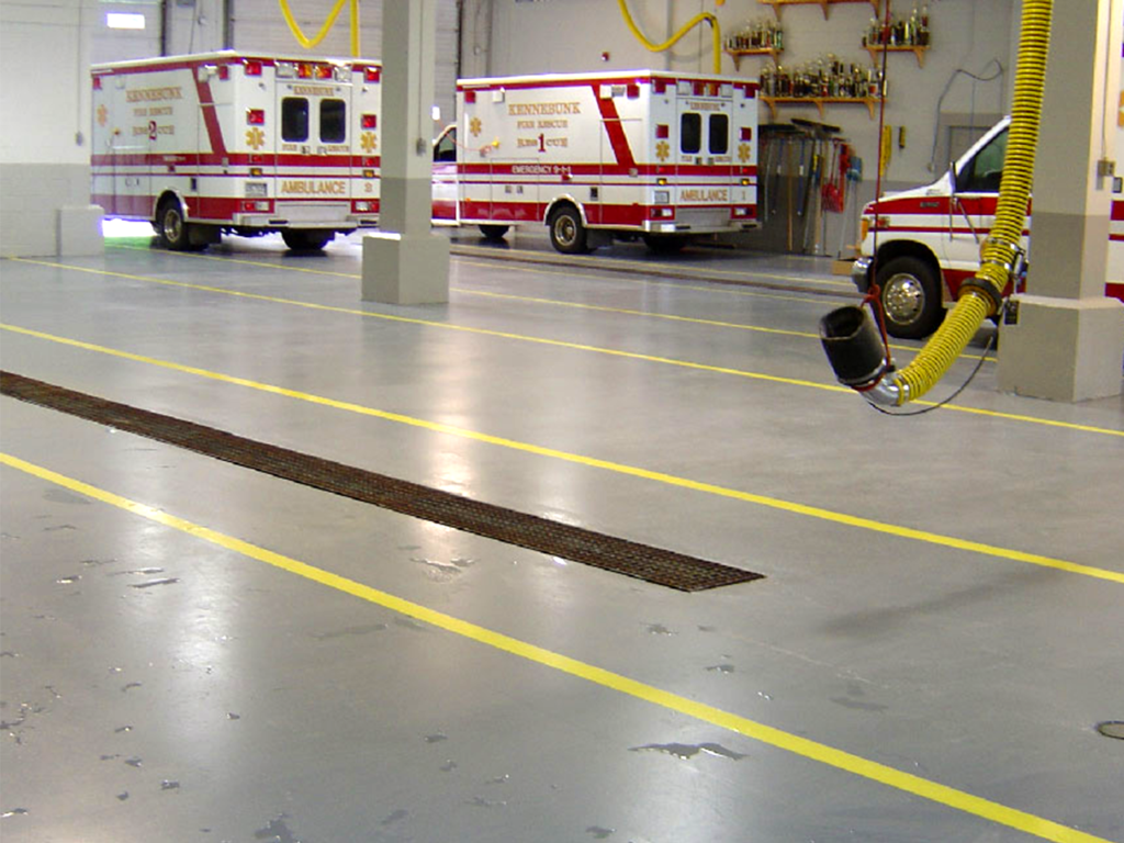 Kennebunk-Fire-Department-Concrete-Floor-Waterproofing-Application