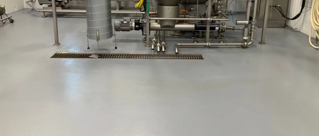 cementitious mortar flooring for commercial space